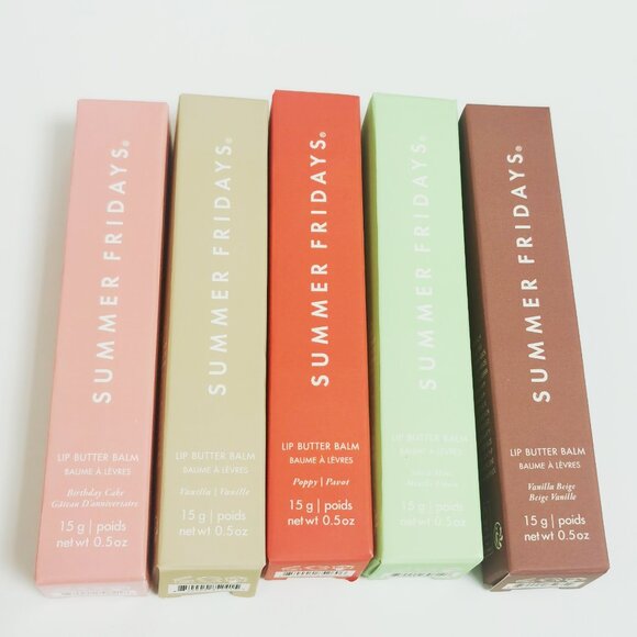Summer Fridays Other - 5 colors Mix (5pack)Summer Fridays Lip Butter Balm Conditioning Lip Mask New box